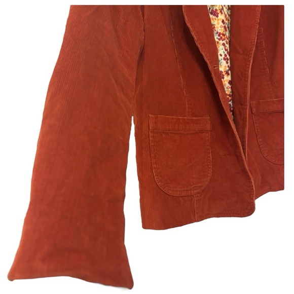Jessica Sport Rust Corduroy Jacket Size 12 Large - Picture 5 of 6